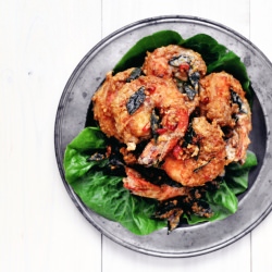 Salted Egg Prawns