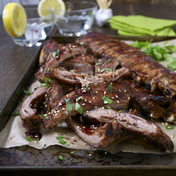 Baked Hoisin Glazed Pork Ribs
