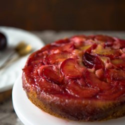 Upside Down Plum Cake