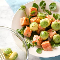 Marinated Salmon and Avocado Salad