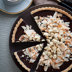 Chocolate Macadamia Nut Tart