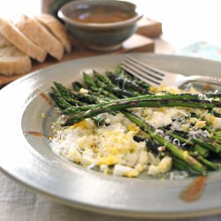 Asparagus with Egg, Parmesan, Lemon