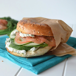 Veggie Bagel Sandwich