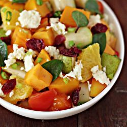 Persimmon & Paneer Salad
