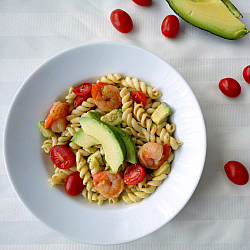 Shrimp and Avocado Pasta Salad