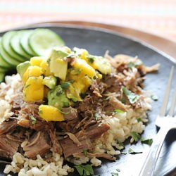 Jerk Pork with Caribbean Salsa