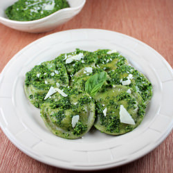 Three Cheese Basil Raviolis