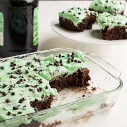Brownies with Mint Frosting