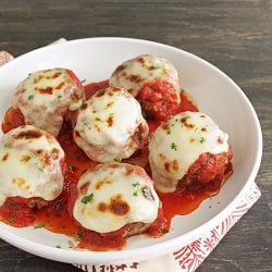 Low Carb Meatball alla Parmigiana