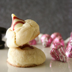 Oreo-Stuffed Raspberry Kiss Cookies