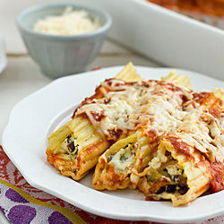 Make-Ahead Roasted Veggie Manicotti