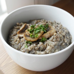 Oven-Baked Mushroom Risotto