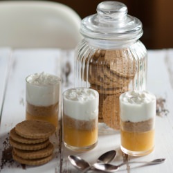 Yogurt Dessert with Lemon Curd