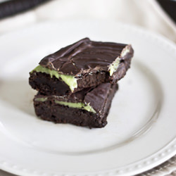 Healthy Mint Brownies