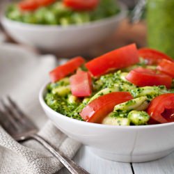 Creamy Kale Pesto Pasta