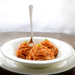 Pasta with Tomato Cream Sauce
