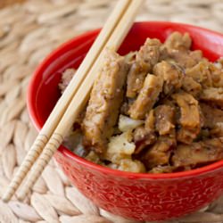 Garlic Tempeh with Cauliflower