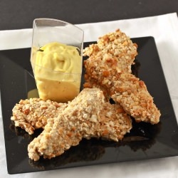 Pretzel Crusted Chicken Fingers