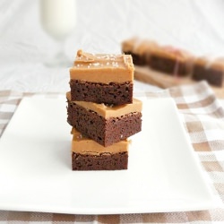 Sea Salt Peanut Butter Brownies