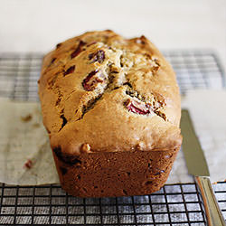Strawberry Walnut Loaf Cake