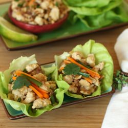 Thai Larb Chicken Lettuce Cups