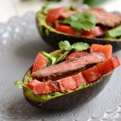 Steak Fajita Stuffed Avocados