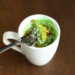 Coconut Pandan Mug Cake