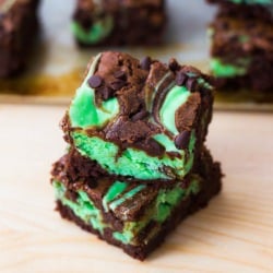 Mint Chocolate Chip Brownies