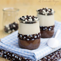 White and Dark Chocolate Pudding