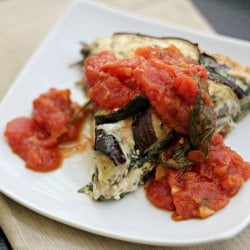 Eggplant and Swiss Chard Tortino