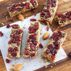 Cranberry Chia Energy Bars