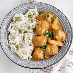 Red Curry Chicken Balls