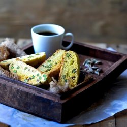 Saffron & Pistachio Biscotti