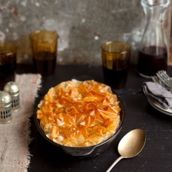 Beef and Spinach Phyllo Pie