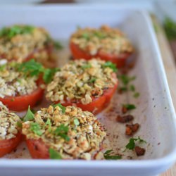 Matzo and Herbed stuffed Tomatoes