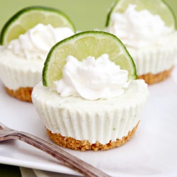 Mini No-Bake Key Lime Cheesecakes