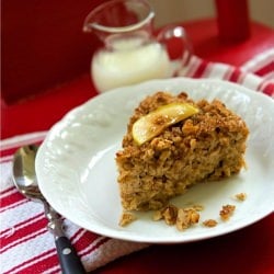 Apple Cinnamon Baked Oatmeal