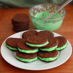 Chocolate Mint Sandwich Cookies