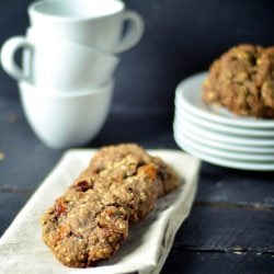 Buckwheat Oatmeal Raisin Cookies