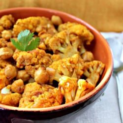 Indian Spiced Cauliflower Chickpeas