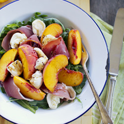 Peach and Prosciutto Salad