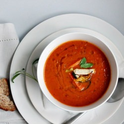 Soup with Roasted Vegetables
