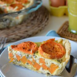 Sweet Potato and Goat Cheese Quiche