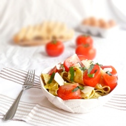 Homemade Pasta with Pesto