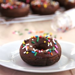 Chocolate Sprinkle Donuts