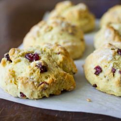 Irish Soda Bread Cranberry Scones