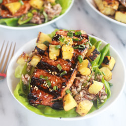 Asian Grilled Salmon and Pineapple