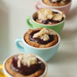 Almond Tassies with  Berry Curd
