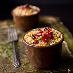 Curry Pomegranate Pistachio Quinoa
