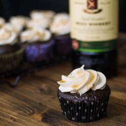 Chocolate Stout & Whiskey Cupcakes